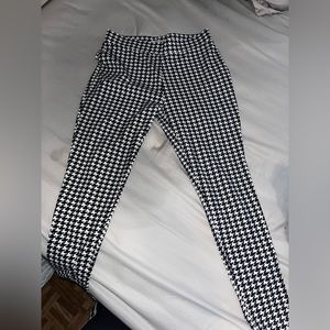 Black and white checked dress pants, never worn